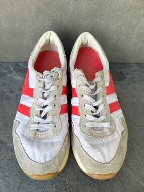 GOLA Daytona Retro Sneaker White Grey Red Leather Suede Sneaker Womens US Size 7